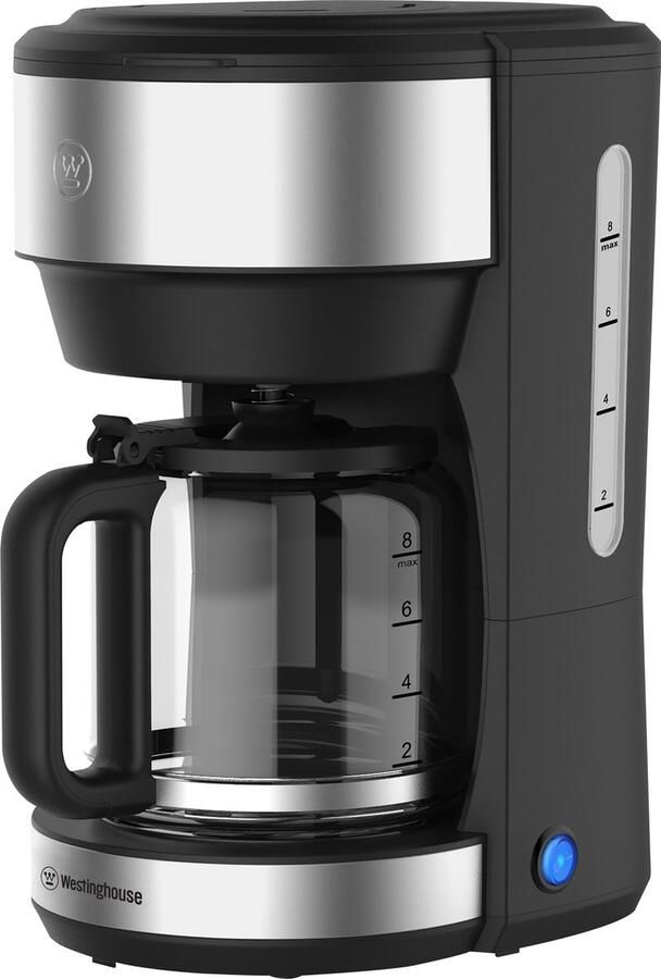 Westinghouse Koffiezetapparaat – Filterkoffie – Glazen Kan – 10 Koppen – Herbruikbare Filter – 1000W – RVS