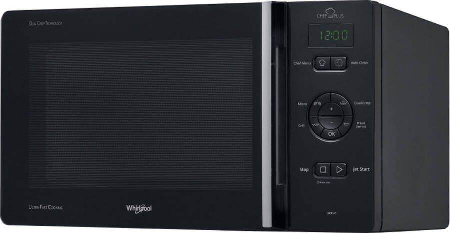 Whirlpool Magnetron Chef Plus 25L Zwart MCP345BL