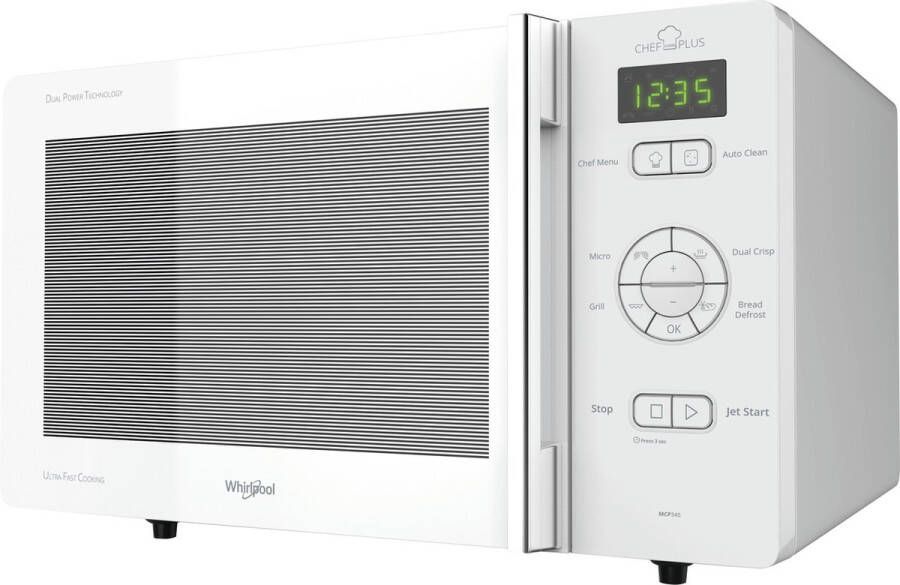 Whirlpool MCP 345 WH Aanrecht Combinatiemagnetron 25 l 800 W Wit