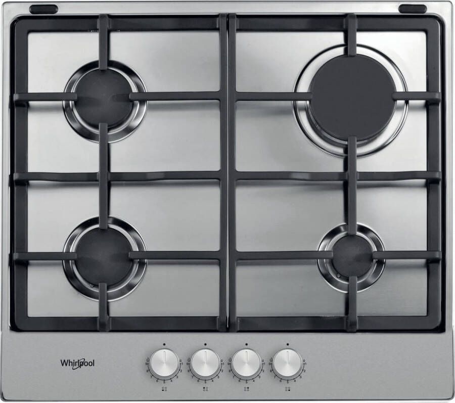 Whirlpool TGML 660 IX Roestvrijstaal Ingebouwd 60 cm Gaskookplaat 4 zone(s) - Foto 2