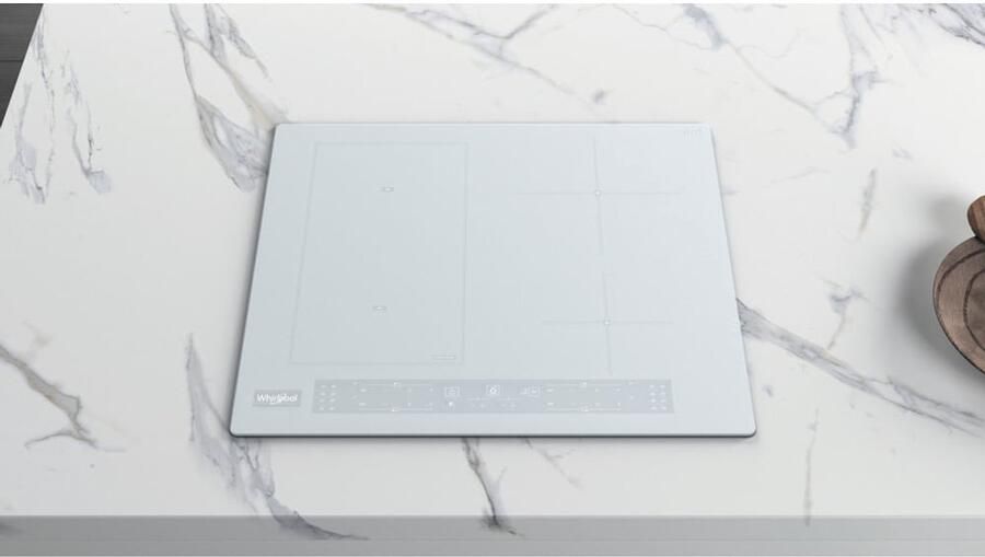 Whirlpool Inductiekookplaat Model WLB4560NE W 59 cm Grijs 4 zones FlexiCook 6th Sense