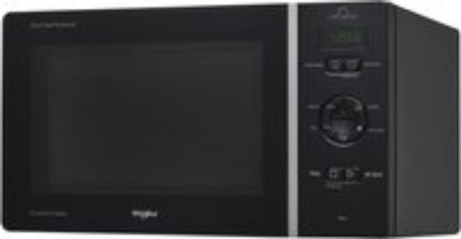 Whirlpool MCP 347 BL -1 vrijstaande magnetron zwart + 3 Jaar Gratis Extra Garantie