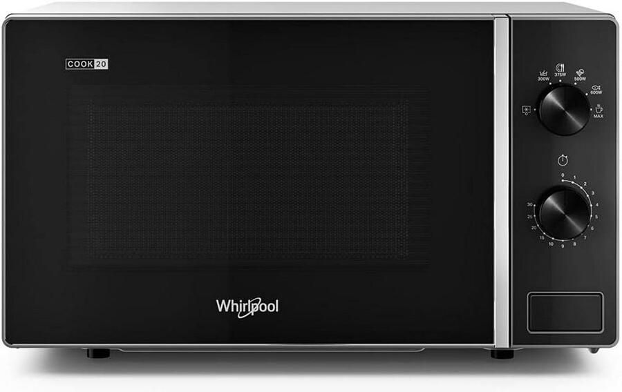 Whirlpool MWP 101 SB-1 Magnetron zwart 20 liter 700 W + 3 Jaar Gratis Extra Garantie