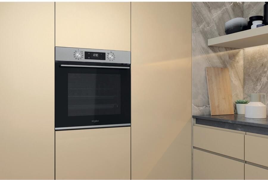 Whirlpool OMK58RU1X Middelmaat Elektrische oven 71 l 3300 W 71 l Hydrolytisch + Pyrolytisch