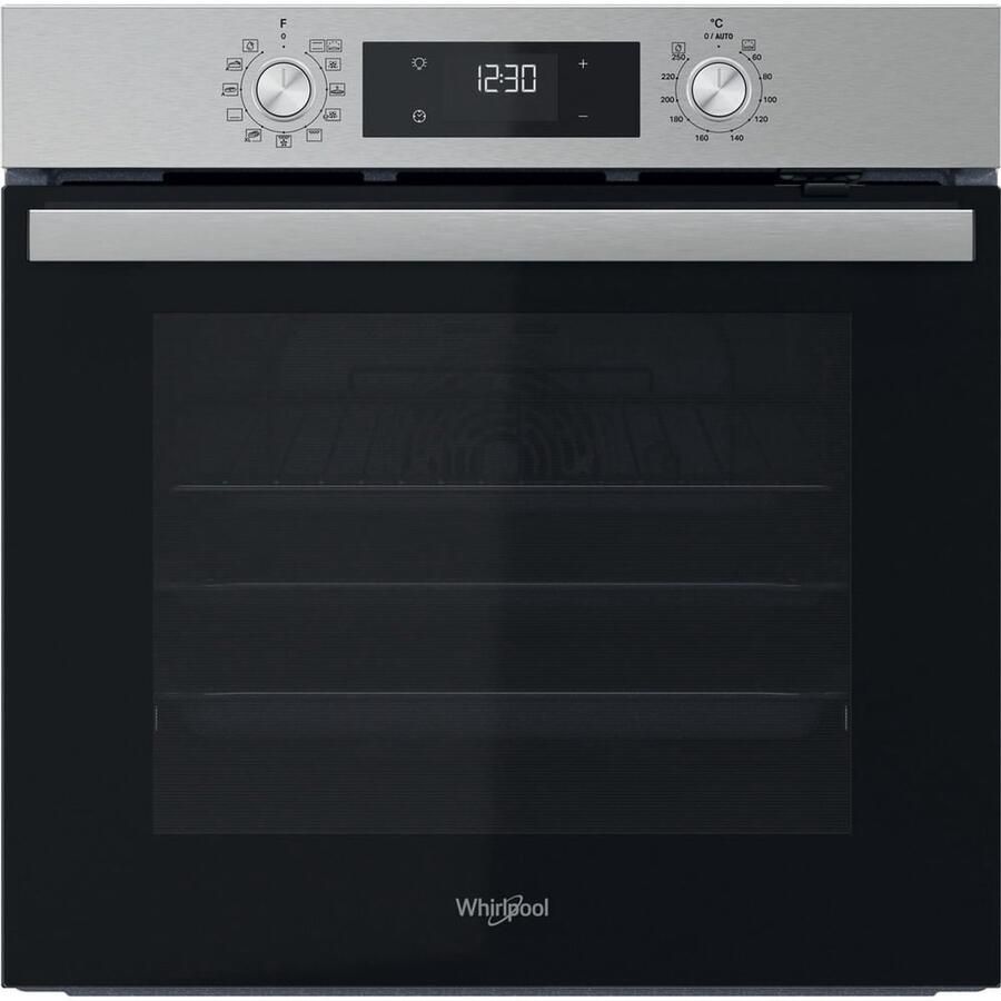 Whirlpool OMR58HU1X Inbouwoven Zwart 71 l Roestvrijstaal Zelfreinigend Hydro Draaiknop Convectie koken