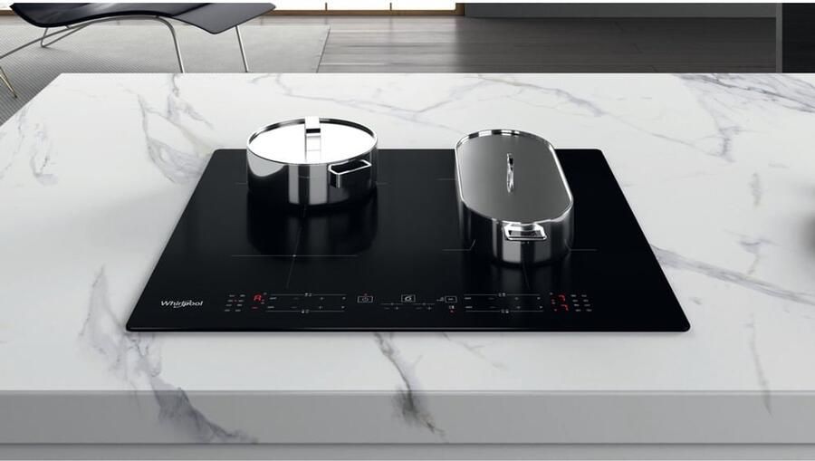 Whirlpool WB B8360 NE Zwart Ingebouwd 59 cm Inductiekookplaat zones 4 zone(s)