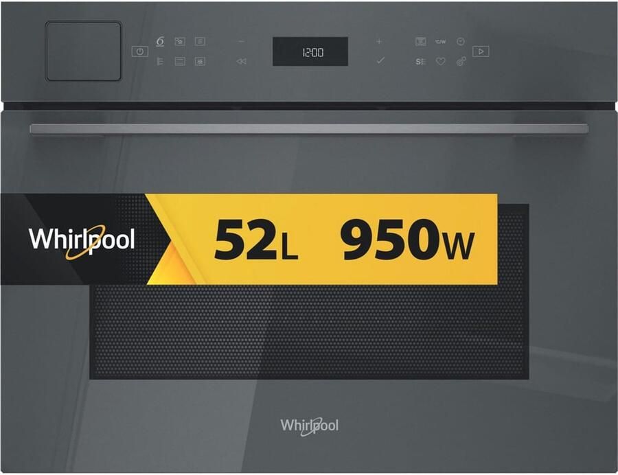 Whirlpool WCT7A9PHTSSG Zwart Grijs Combinatiemagnetron Ingebouwd 53 l 950 W
