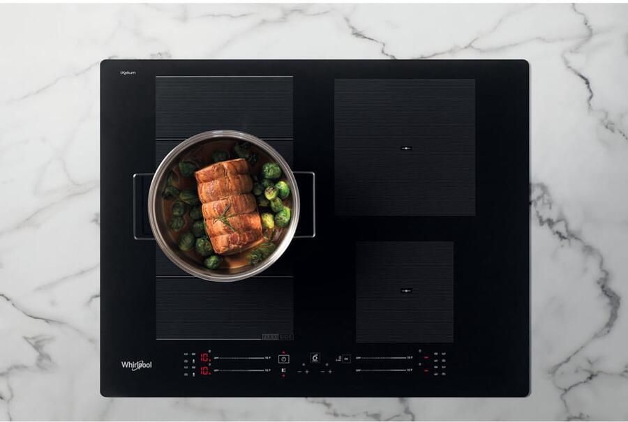 Whirlpool Inductiekookplaat Model WF S4160 BF Inbouw 59 cm 4 zone(s) Chef Control-technologie