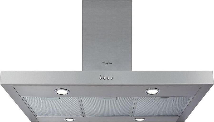 Whirlpool WIB93LMX Afzuigkap Eilandschouw RVS