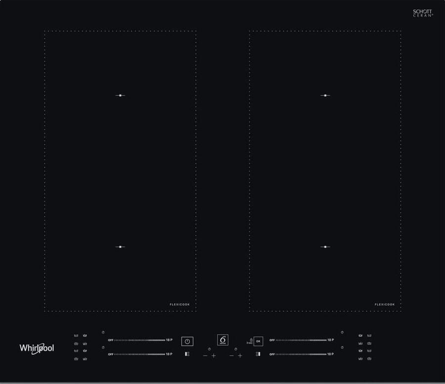 Whirlpool WLS3160BF inbouw inductiekookplaat met flexiCook zones - Foto 2