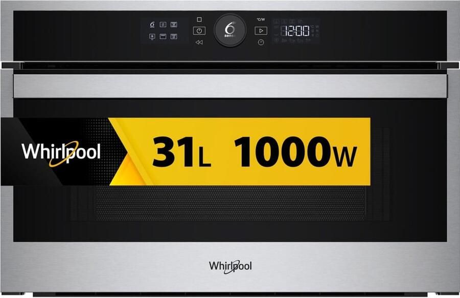 Whirlpool WMD44MX Inbouwmagnetron Grill magnetron Ontdooifunctie Touch 1000 W Roestvrijstaal