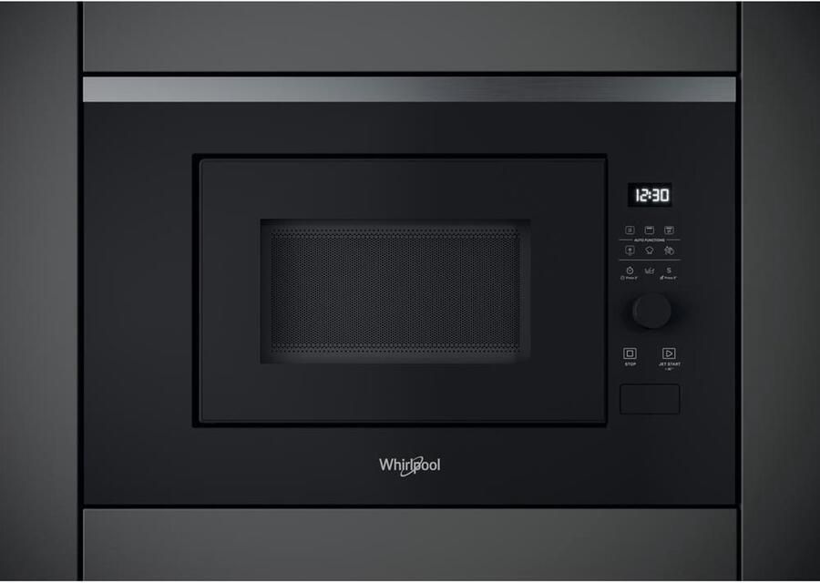 Whirlpool WMF201G magnetron Ingebouwd Grill-magnetron 20 l 800 W Zwart Roestvrijstaal