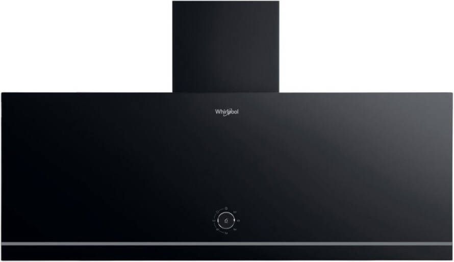 Whirlpool WHVA92FLMK Afzuigkap Zwart A label 65 dB Glazen design