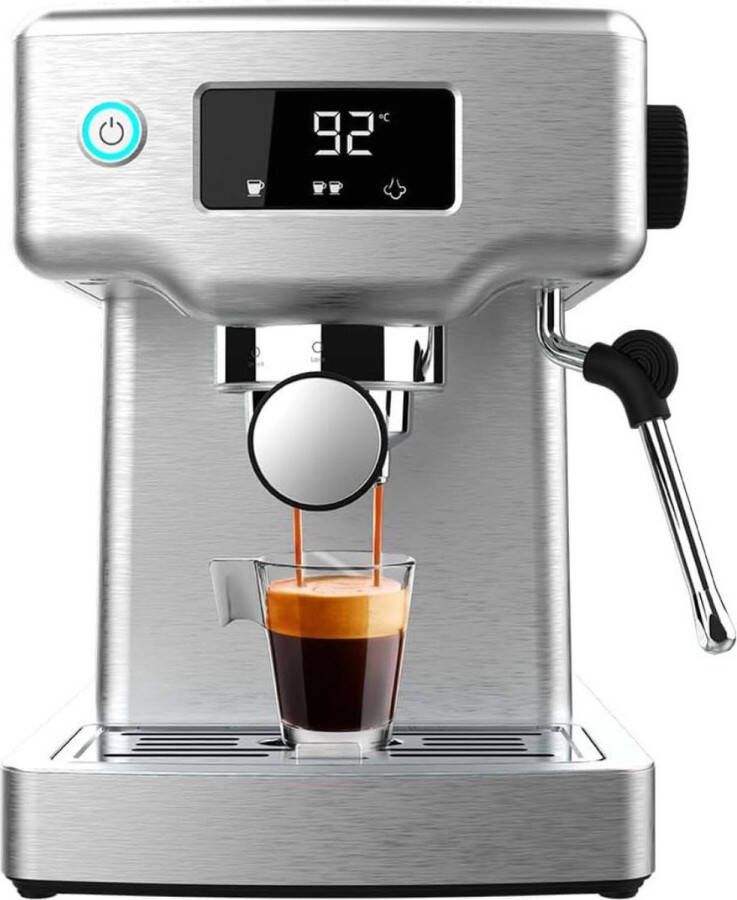 White-Label Espressomachine Koffiezetapparaat Koffiemachines Zilver