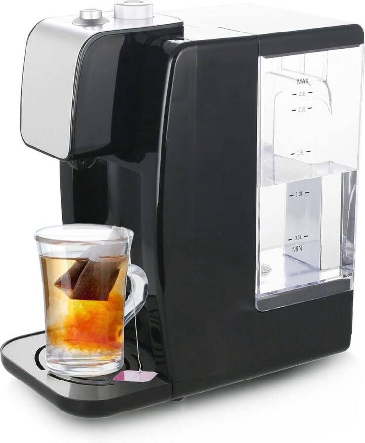 White-Label Heetwatertap Heetwaterdispenser Instant Waterkoker Zwart en Zilver