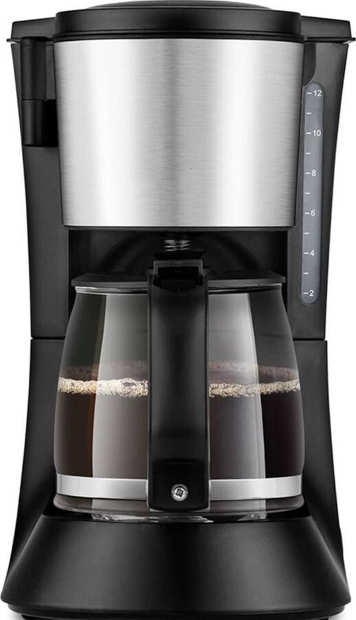 White-Label Koffiezetapparaat met Thermoskan Koffiemachines Zwart en Zilver