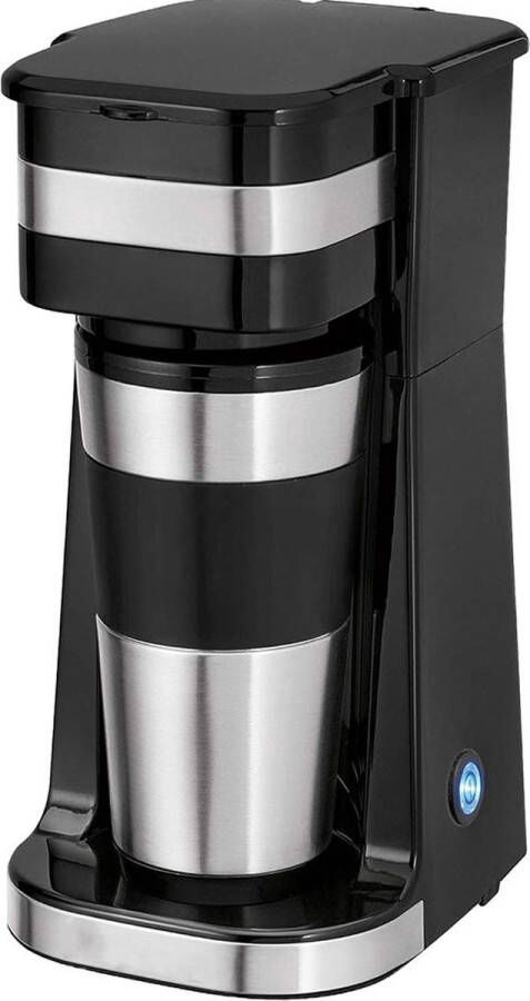 White-Label Koffiezetapparaat met Thermoskan Koffiemachines Zwart en Zilver