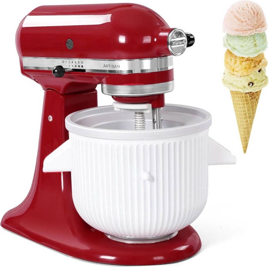 White-Label Luxe Deegmachine met Spatbescherming Deegmachine voor Zwaar Deeg Met Deeghaak en Garde Kneedmachine Keukenmachine Rood