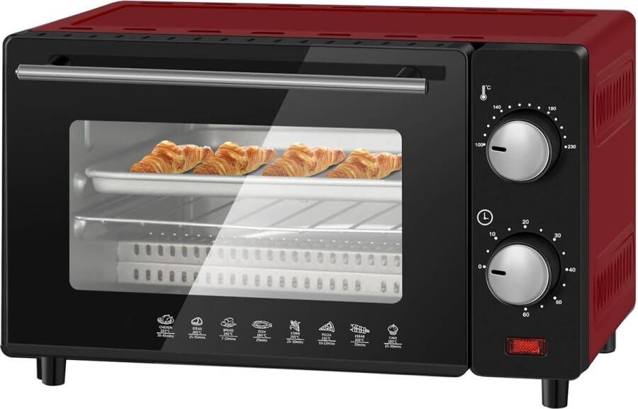 White-Label Mini Oven Vrijstaand Elektrische Oven 12L 800W