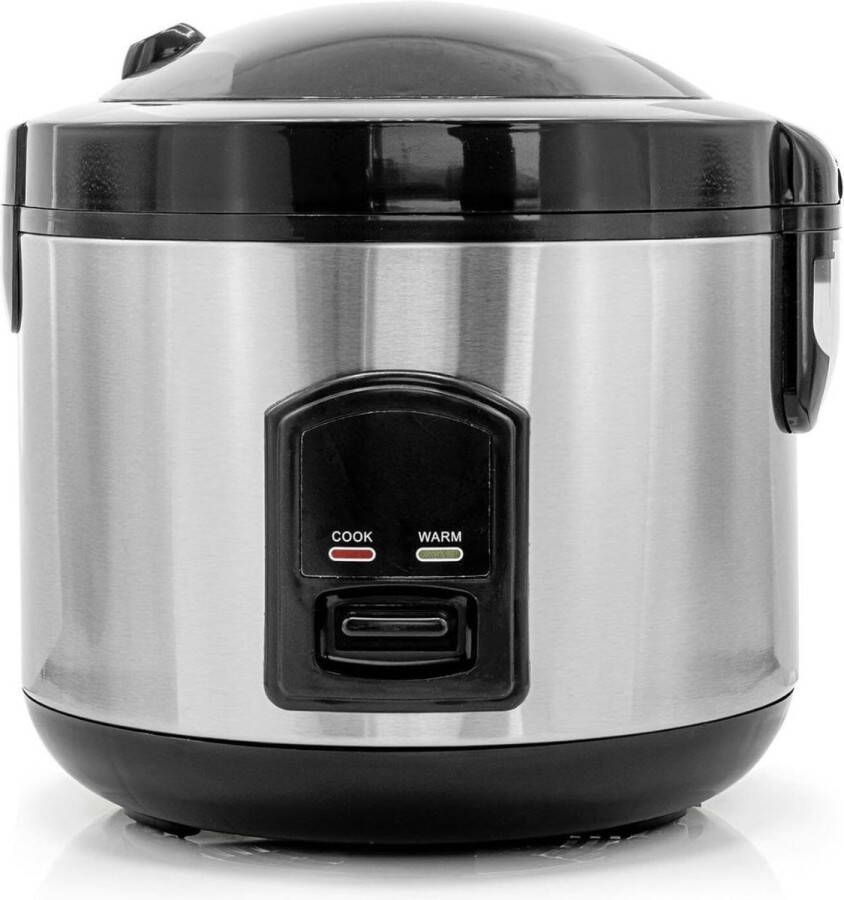 White-Label Rijstkoker met Stomer Multicooker Rice Cooker Zwart en Grijs