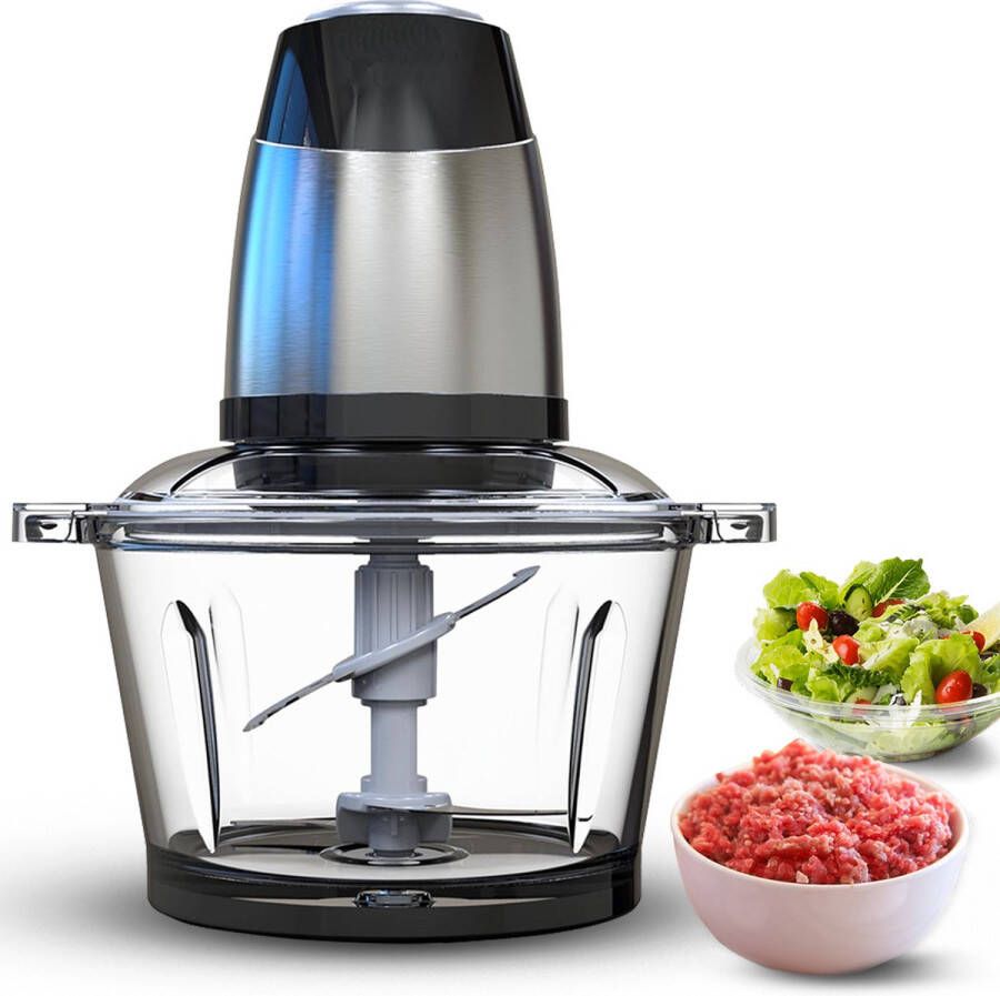 White-Label Elektrische Groentesnijder Multifunctioneel Vleesmolen Gehaktmolen Uiensnijder Zwart