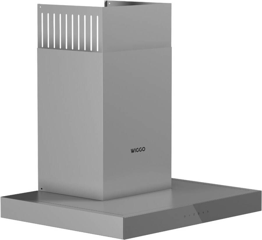 Wiggo WE-A641T(G) – T-Model Wandschouw Afzuigkap 60 cm – Grijs – 650 m³ h – LED Verlichting – Energieklasse A – 5 jaar garantie