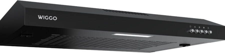 Wiggo WE-C630V(B) – Onderbouw Afzuigkap 60 cm – Zwart – 200 m³ h – Knoppenbediening – LED Verlichting – Energieklasse B – 5 jaar garantie - Foto 2