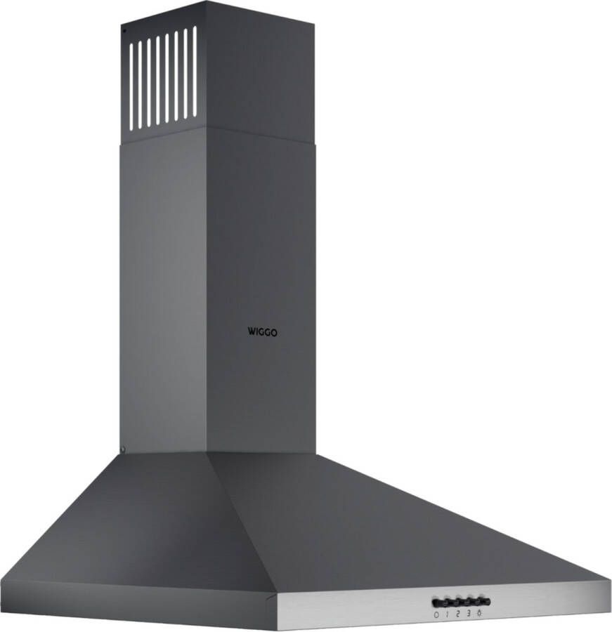Wiggo WE-C530P(G) Wandschouw Afzuigkap 50cm Grijs