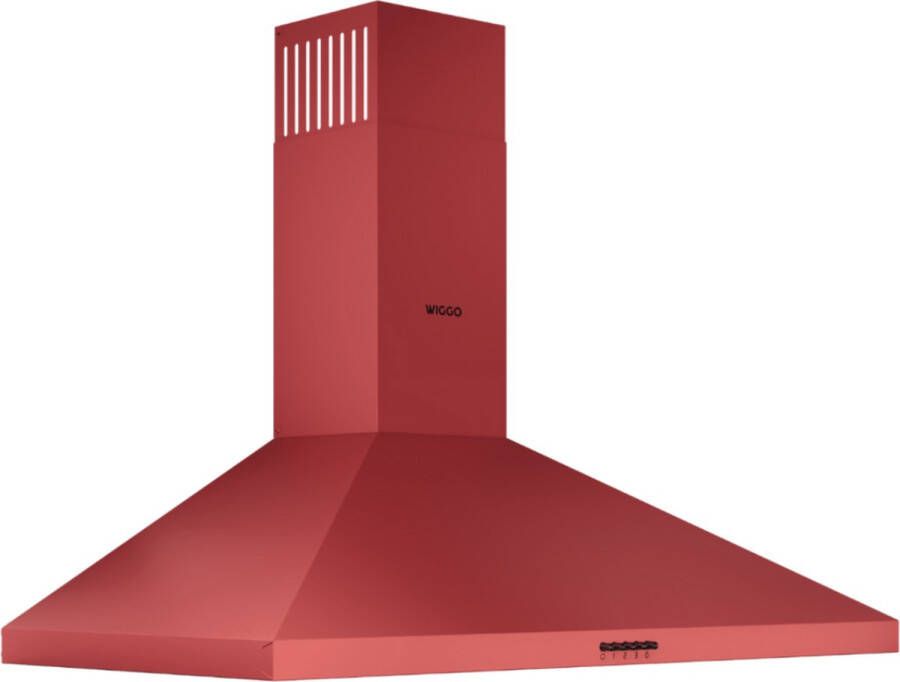 Wiggo WE-C930P(R) Wandschouw Afzuigkap 90cm Rood
