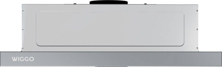 Wiggo WE-D620B(G) Vlakscherm afzuigkap 60cm 300m³ h 2 standen Energieklasse D Grijs Koolstoffilters meegeleverd