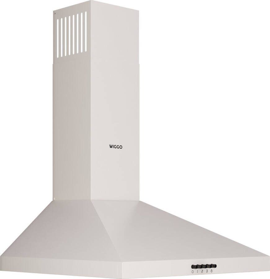 Wiggo WE-E643R(CB) Wandschouw Afzuigkap 60 cm 300m³ h 4 standen Energieklasse E Creme Koolstoffilters meegeleverd