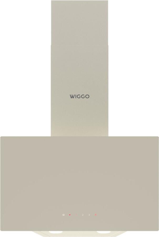 Wiggo WE-A531G(C) – Schuine Afzuigkap – 50 cm – Crème Glas – Energieklasse A – Touch Control – ECO+ Design – 5 Jaar Garantie