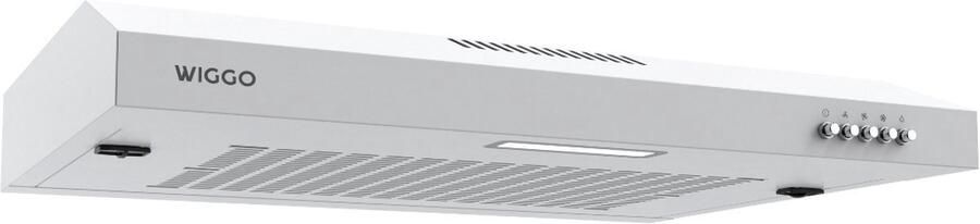 Wiggo WE-C630V(W) – Onderbouw Afzuigkap 60 cm – Wit – 200 m³ h – Knoppenbediening – LED Verlichting – Energieklasse C – 5 jaar garantie