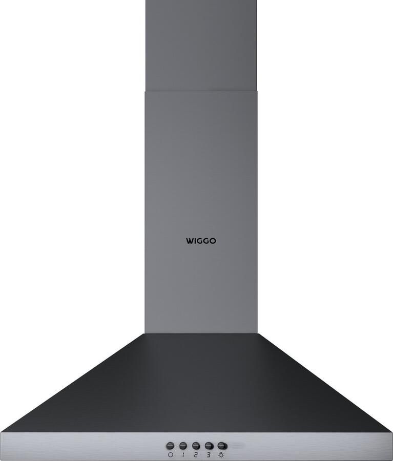 Wiggo WE-E543R(GB) Wandschouw Afzuigkap 50 cm Grijs