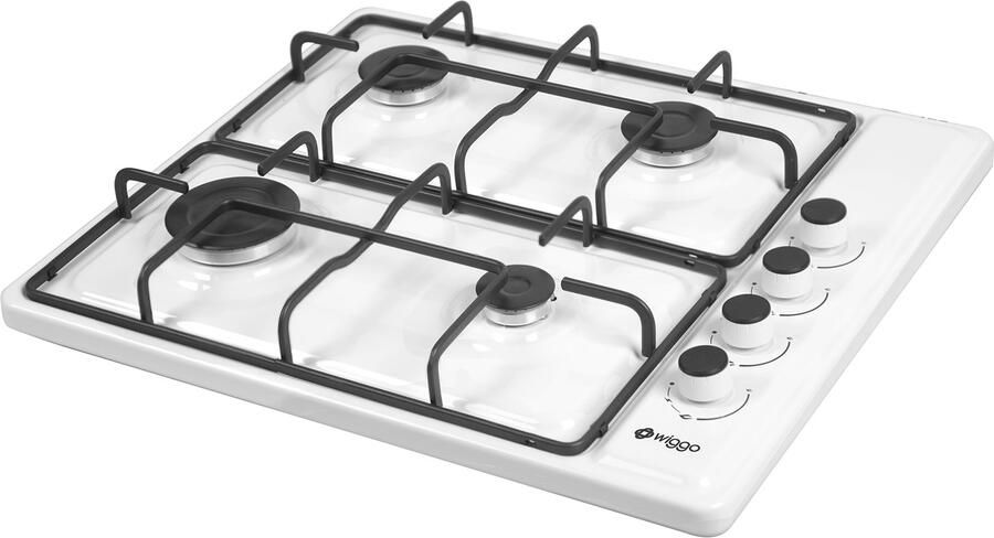 Wiggo WK-GV804W Vrijstaande gaskookplaat 60 cm Wit