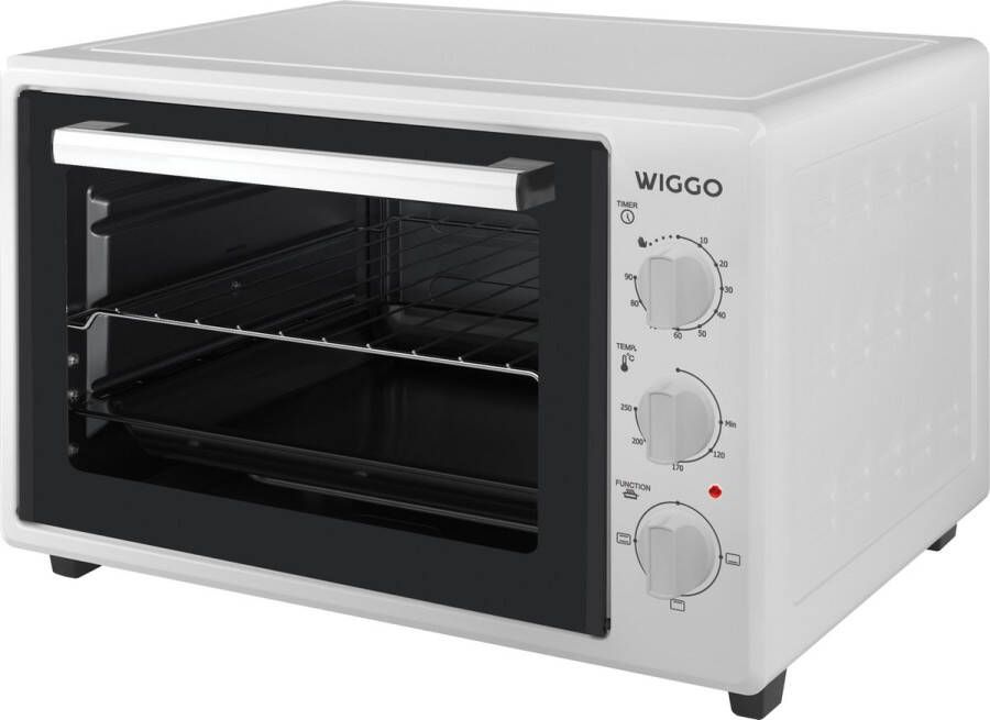 Wiggo WMO-E353(W) Vrijstaande Mini Oven 35 liter 1800 Watt Timer Wit Tijdelijk een gratis koksmes van Villeroy & Boch ter waarde van 44 95€ bijgeleverd! - Foto 3