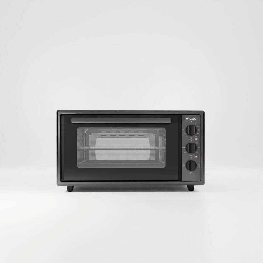 Wiggo WMO-E456(B) Vrijstaande Mini Oven 45 liter 2000 Watt Timer 5 jaar Garantie Zwart - Foto 2