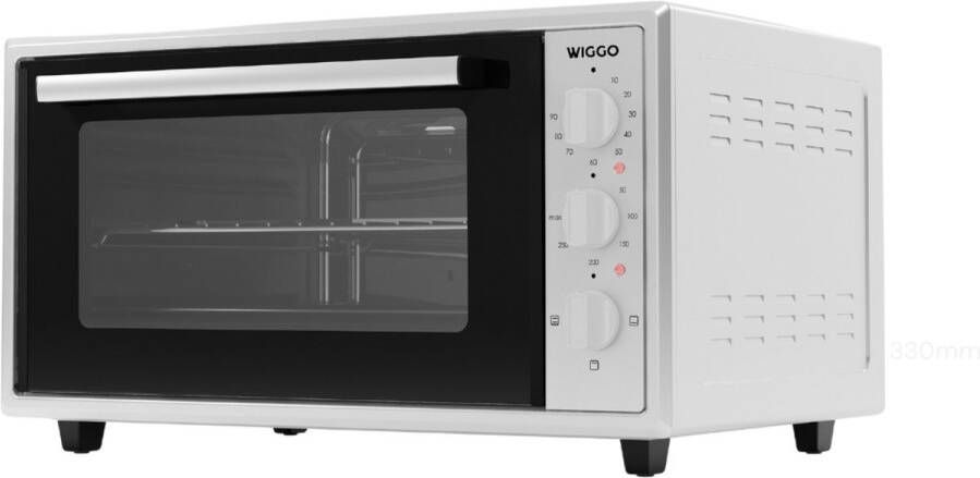 Wiggo WMO-E456(W) Vrijstaande Mini Oven 45 liter 2000 Watt Timer Wit