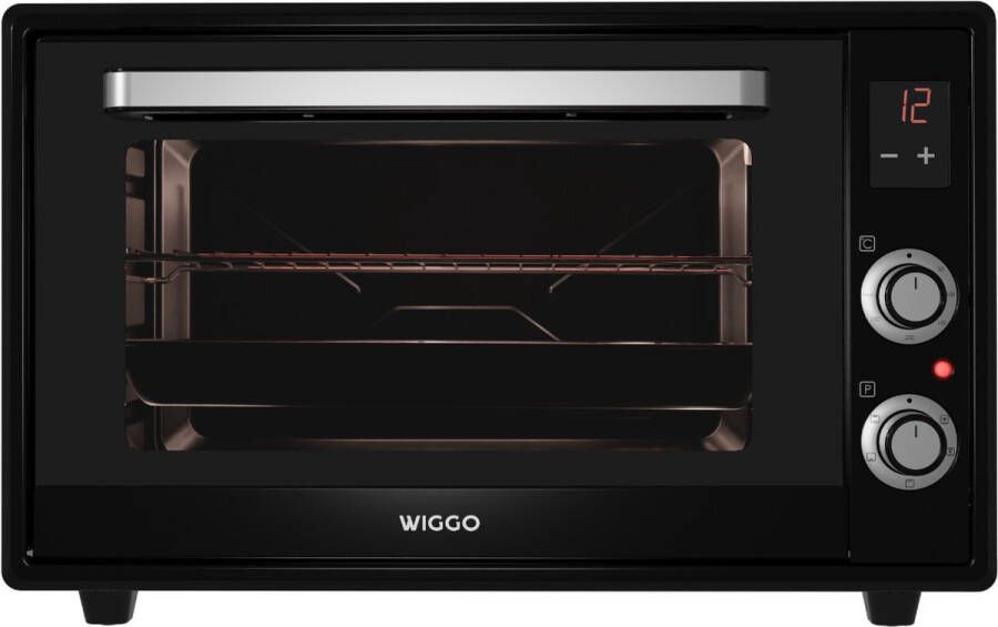 Wiggo WMO-E657(B) Vrijstaande Mini Oven Electrisch 60 CM 65 liter 2000 W 5 Jaar Garantie Zwart