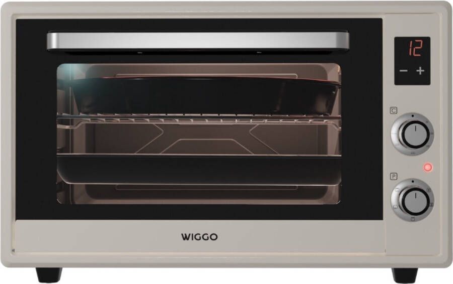 Wiggo WMO-E657(C) Vrijstaande Mini Oven Elektrisch 60 CM 65 liter 2000 W 5 Jaar Garantie Creme