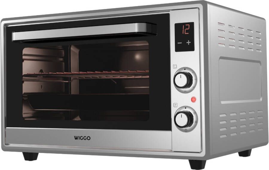 Wiggo WMO-E657(X) Vrijstaande Mini Oven Electrisch 60 CM 65 liter 2000 W 5 Jaar Garantie Roestvrijstaal