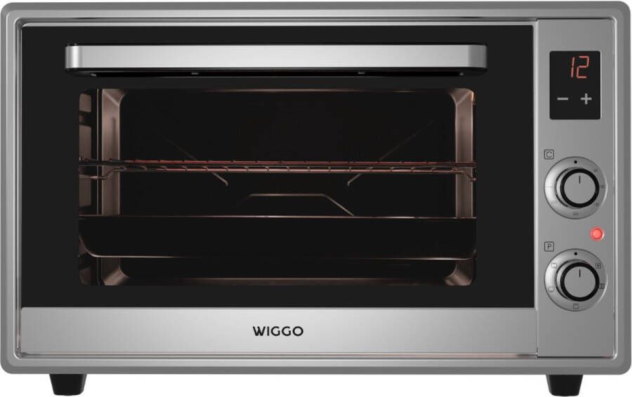 Wiggo WMO-E657(X) Vrijstaande Mini Oven Electrisch 60 CM 65 liter 2000 W 5 Jaar Garantie Roestvrijstaal