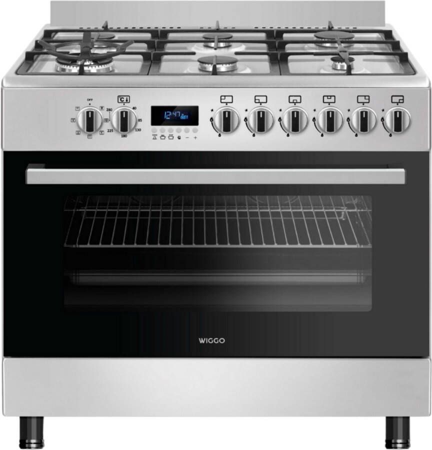 Wiggo WO-E969R(XX) Serie 9 Gasfornuis Roestvrijstaal