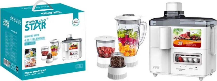 Winning star 4-in-1 Mixer – 350w Multifunctionele Oranje Juicer