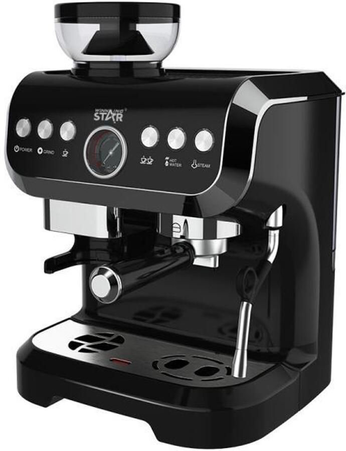 Winning star St-9707 Grind & Infuse Espressomachine 15 Bar Met Bonenmaler