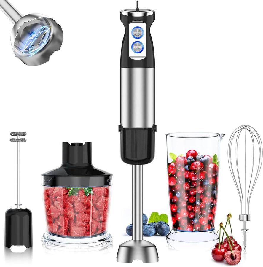 REDOM 5-in-1 Handmixer Elektrisch Keukenapparaat Menger Klopper Blender Voor Thuis en Professioneel Gebruik