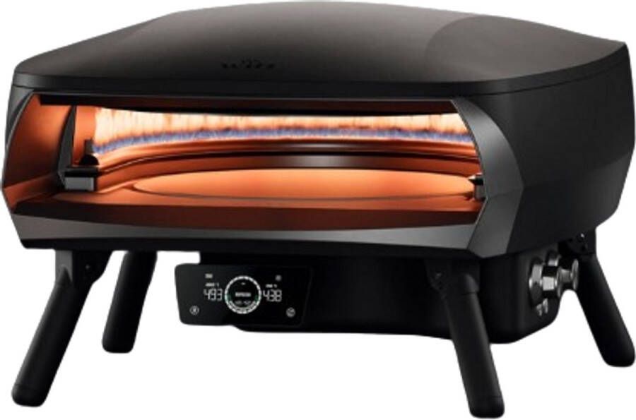 Witt Etna Rotante control 16 pizzaoven gas mat zwart