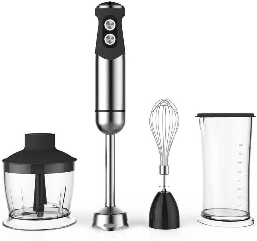 Witt 61120040 blender 0 8 l Blender voor op aanrecht 800 W Zwart Zilver Transparant