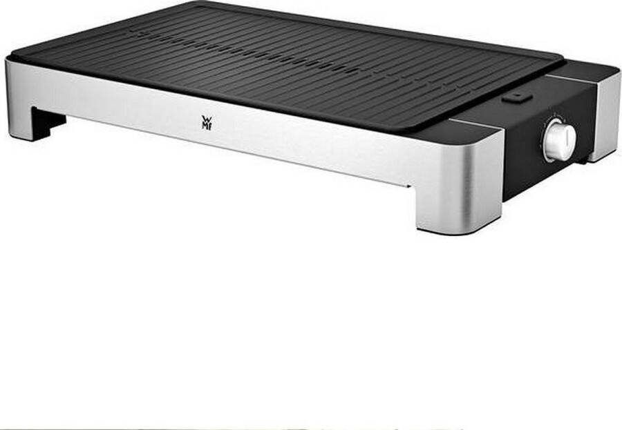 WMF 0415330011 Tafelgrill Uitvoering (BBQ): Elektrisch Met handmatige temperatuursinstelling Zilver Zwart