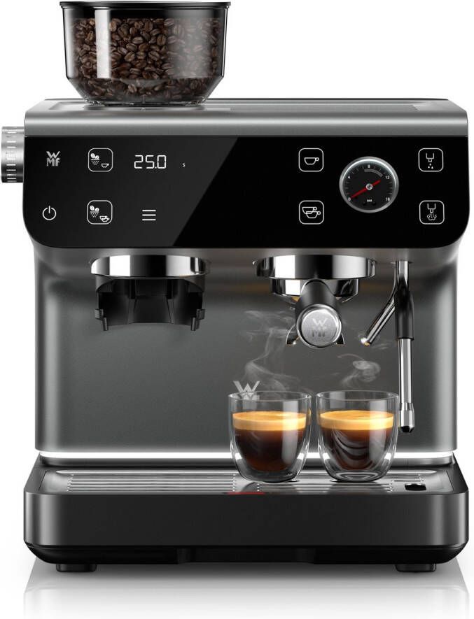 WMF Espresso Pro Pistonmachine RVS 15 Bar Melkopschuimer Professioneel Design